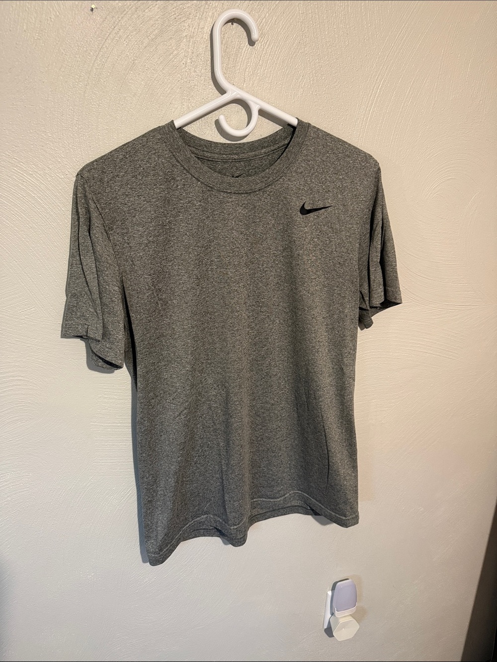 Nike Gray Short-Sleeve Athletic Crew Tee